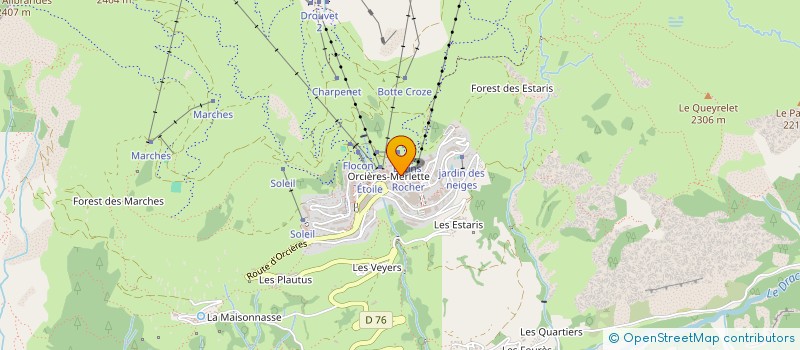 localisation de l'entreprise DE BELDER JEAN-LOUIS ET EVRARD MARINE  ORCIERES