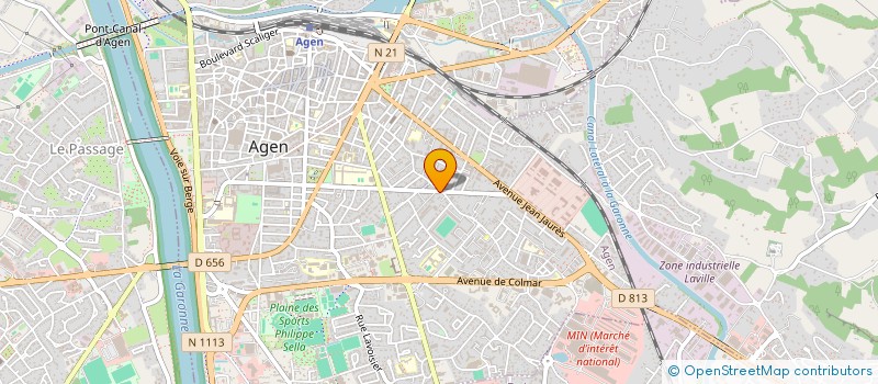 localisation de l'entreprise DE BELFORT  AGEN