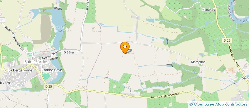 localisation de l'entreprise DE BELHOSTE  MAS-GRENIER