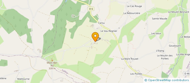 localisation de l'entreprise DE BELLE HERBE à TREBRY