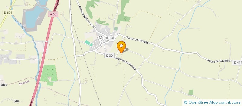 localisation de l'entreprise DE BELLECOSTE à MONTAUT