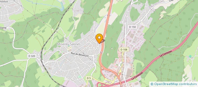 localisation de l'entreprise DE BELLES OUVRIERES  MISEREY-SALINES