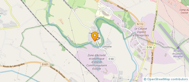 localisation de l'entreprise DE BELLESERRE  CASTRES