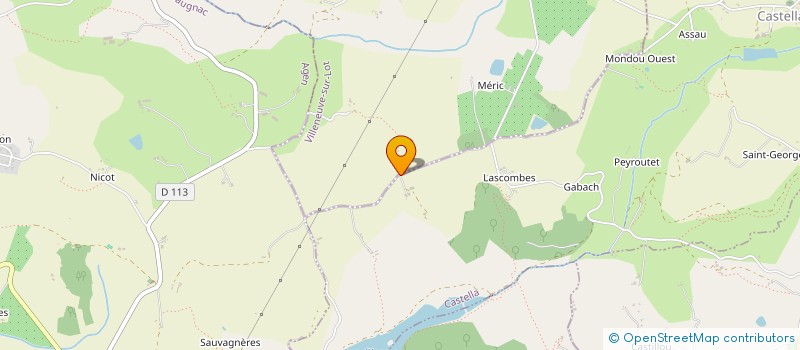 localisation de l'entreprise DE BELLEVUE BOUSSELLE  CASTELLA