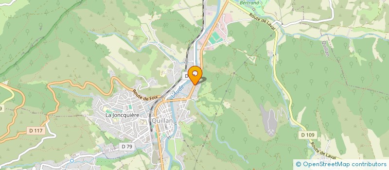 localisation de l'entreprise DE BELLUS à QUILLAN