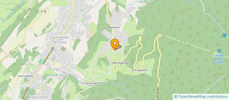 localisation de l'entreprise DE BELMONT  VAULNAVEYS-LE-HAUT