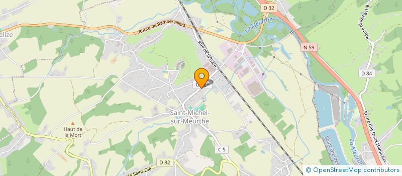 localisation de l'entreprise DE BELMONT  SAINT-MICHEL-SUR-MEURTHE