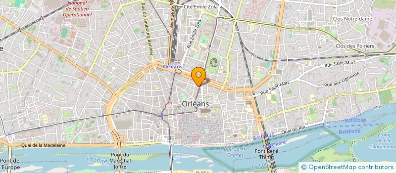 localisation de l'entreprise DE BELON  ORLEANS