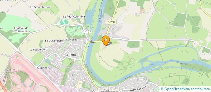 localisation de l'entreprise DE BENE à MONTREUIL JUIGNE