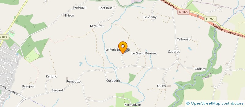 localisation de l'entreprise DE BENEZEC à SURZUR