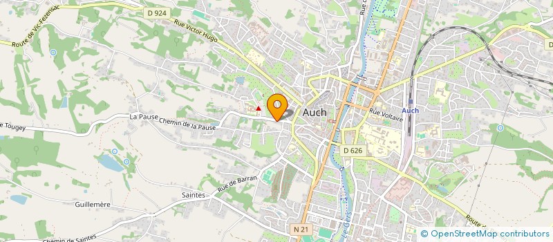localisation de l'entreprise DE BERDOULET à AUCH