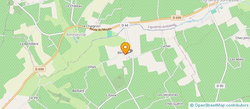 localisation de l'entreprise DE BERNAC à CRITEUIL-LA-MAGDELEINE