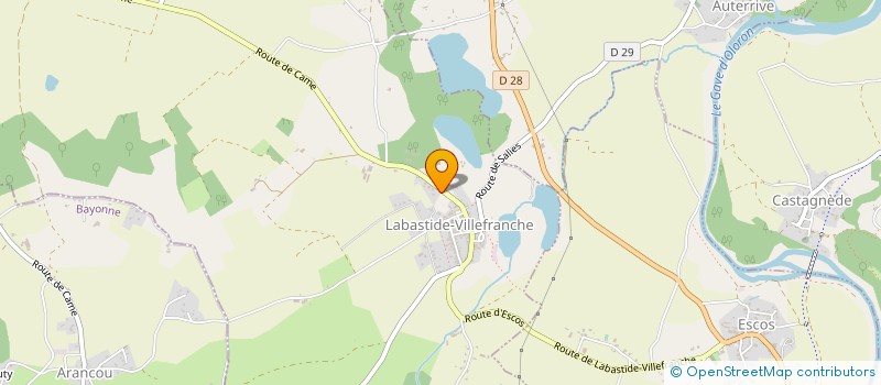 localisation de l'entreprise DE BERNET  LABASTIDE-VILLEFRANCHE