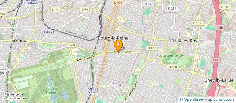 localisation de l'entreprise DE BERNY AVOCATS à BOURG-LA-REINE