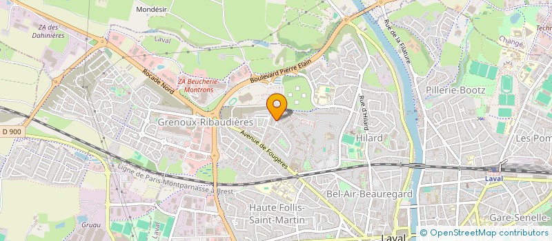 localisation de l'entreprise DE BERRANGER YVES à LAVAL