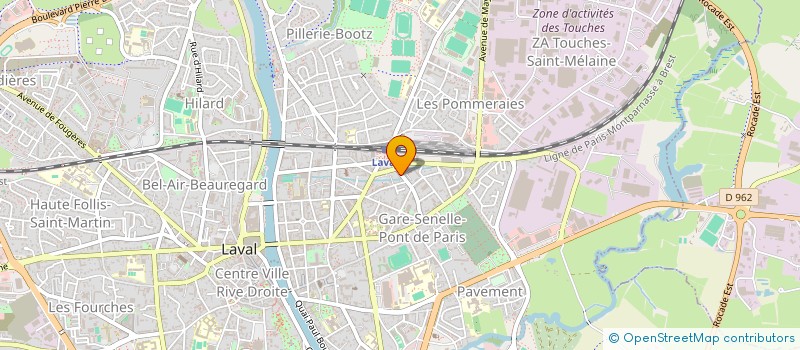 localisation de l'entreprise DE BERRANGER YVES à LAVAL