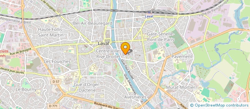localisation de l'entreprise DE BERRANGER YVES à LAVAL
