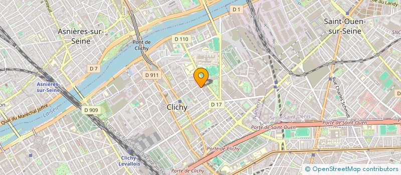 localisation de l'entreprise DE BIEN BELLES IDEES à CLICHY