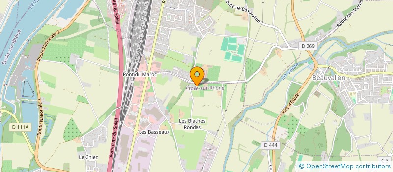 localisation de l'entreprise DE BLACHERONDE à ETOILE-SUR-RHONE