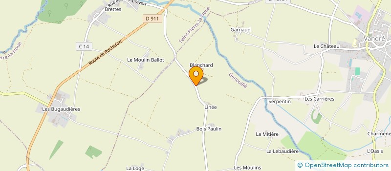 localisation de l'entreprise DE BLANCHARD  GENOUILLE