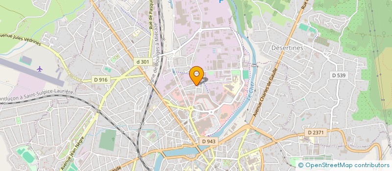 localisation de l'entreprise DE BLANZAT à MONTLUCON