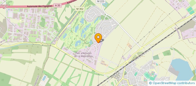 localisation de l'entreprise DE BLASIS COUVERTURE-ZINGUERIE  LA WANTZENAU