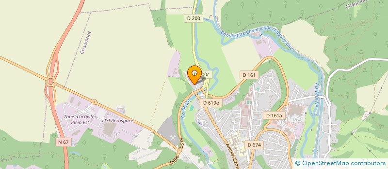 localisation de l'entreprise DE BLECOURT à CHAUMONT