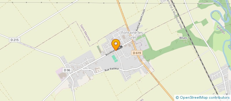 localisation de l'entreprise DE BLIVES à FONTAINE-LES-GRES