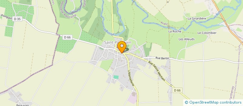 localisation de l'entreprise DE BLOUE  SAINT-POMPAIN