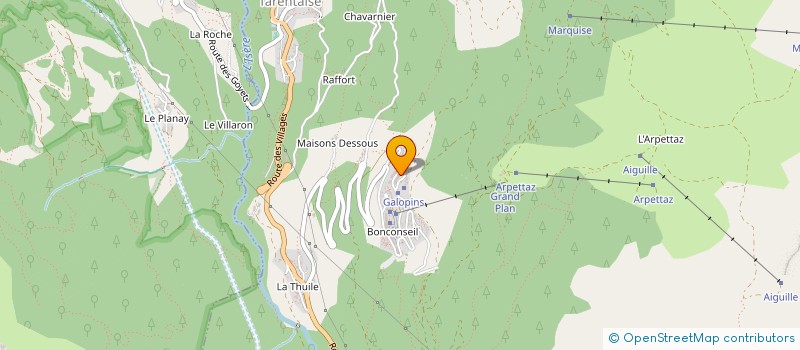 localisation de l'entreprise DE BOCK PHILIPPE ET PUNT MIREILLE  SAINTE-FOY-TARENTAISE