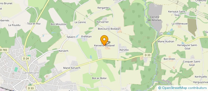 localisation de l'entreprise DE BOD-AVEL à LANDEVANT
