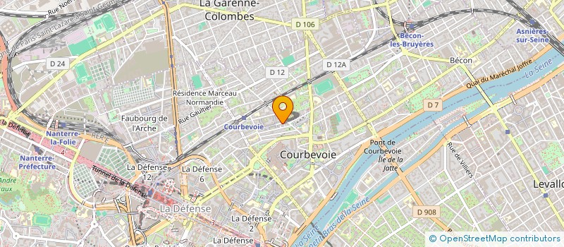 localisation de l'entreprise DE BOISHARDY OMNIUM SARL  COURBEVOIE