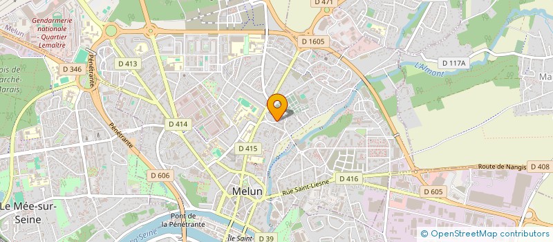 localisation de l'entreprise DE BOISROGER à MELUN