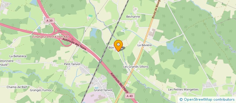 localisation de l'entreprise DE BON REPOS  VIRIAT