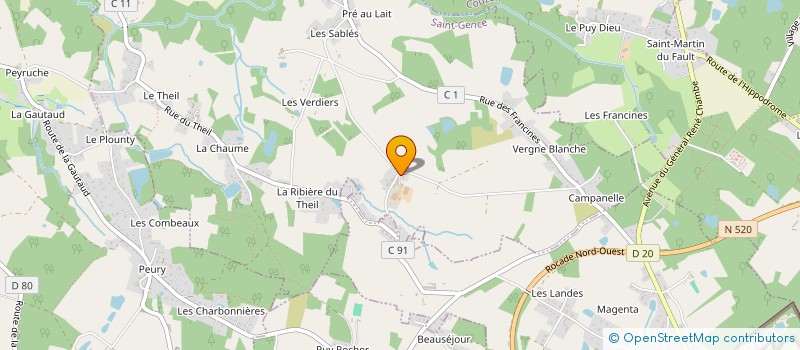 localisation de l'entreprise DE BONDY  SAINT-GENCE