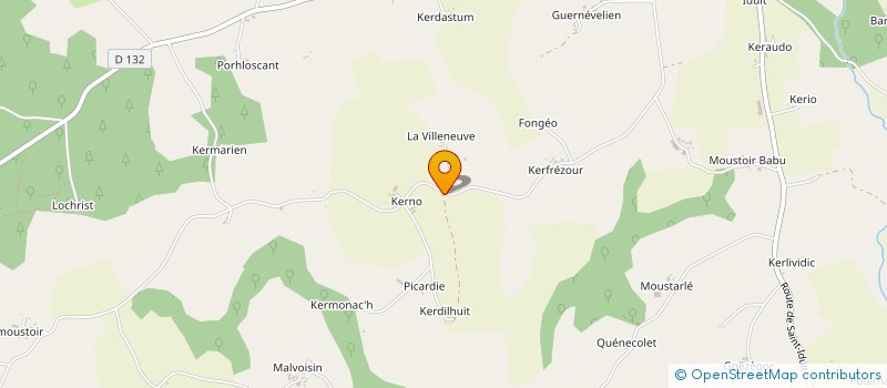 localisation de l'entreprise DE BONNEVEL  PLOERDUT