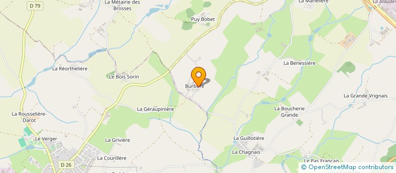 localisation de l'entreprise DE BONY DE LAVERGNE à SEVREMONT