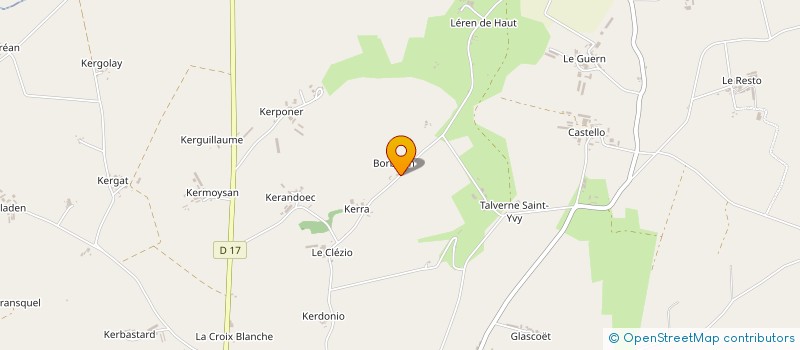 localisation de l'entreprise DE BORBORIN  MOREAC