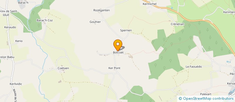 localisation de l'entreprise DE BOTCOET à PLOERDUT