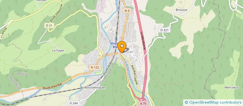localisation de l'entreprise DE BOUCHE A OREILLE à MASSIAC