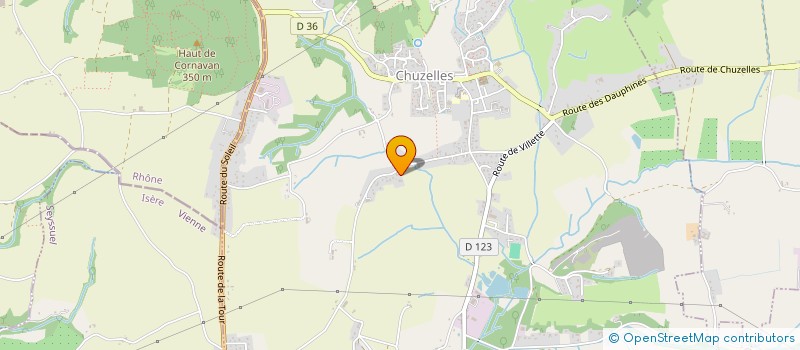 localisation de l'entreprise DE BOUCHES A OREILLES  CHUZELLES