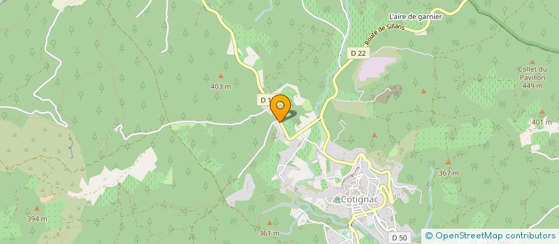 localisation de l'entreprise DE BOUEN MEINAGE à COTIGNAC