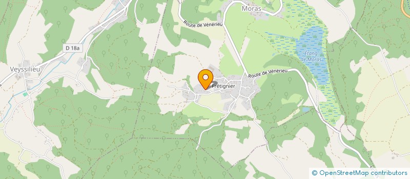 localisation de l'entreprise DE BOURCIEU  CHAMAGNIEU