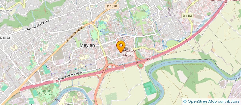 localisation de l'entreprise DE BOURG D OISANS  MEYLAN