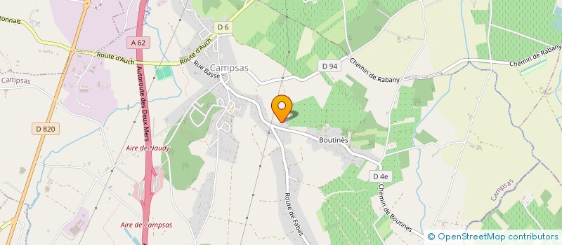 localisation de l'entreprise DE BOURGUES  CAMPSAS