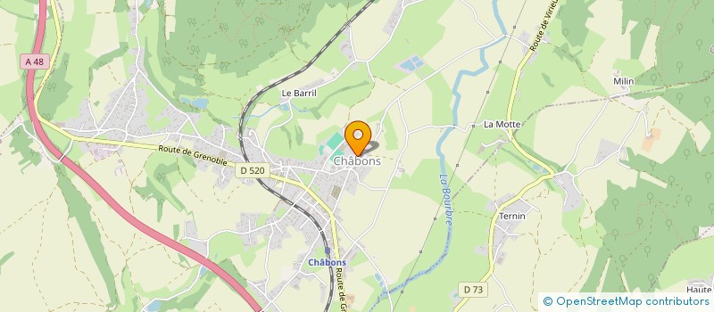 localisation de l'entreprise DE BOURRELIERE  CHABONS