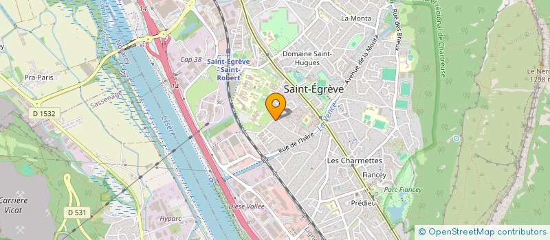 localisation de l'entreprise DE BOUT EN BRANCHE  GRENOBLE