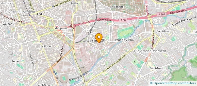 localisation de l'entreprise DE BOUVET-TABUTIN - COMMISSAIRES DE JUSTICE ASSOCIES  MARSEILLE