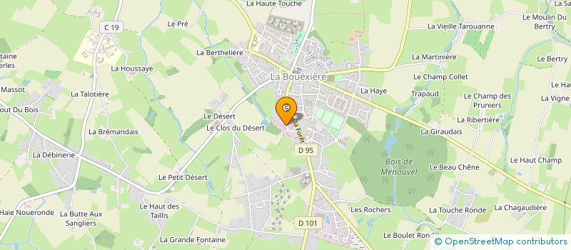 localisation de l'entreprise DE BOUVROT  LA BOUEXIERE