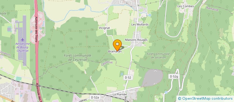 localisation de l'entreprise DE BRAMAFAN à JASSERON